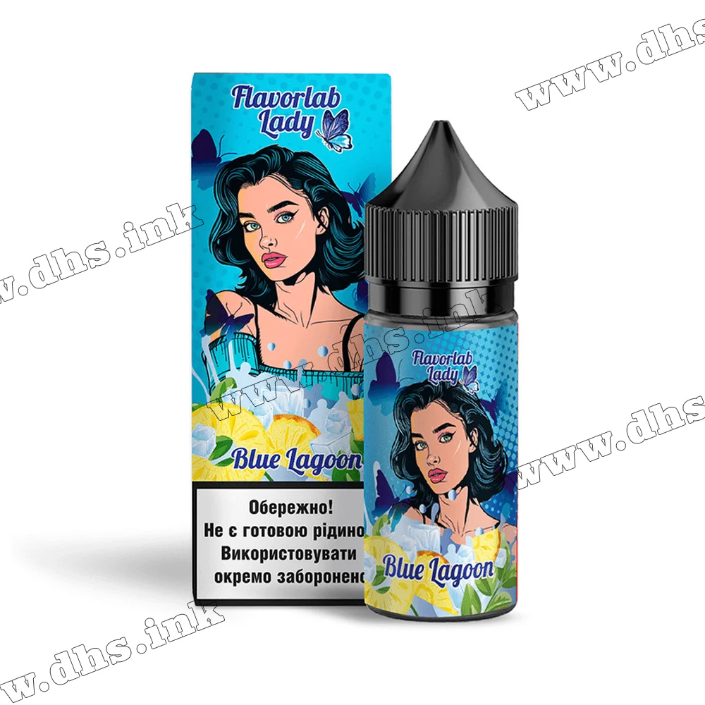 Набір для самозамісу Flavorlab Lady Salt 30 мл (50 мг) - Blue Lagoon (Блакитна Лагуна)